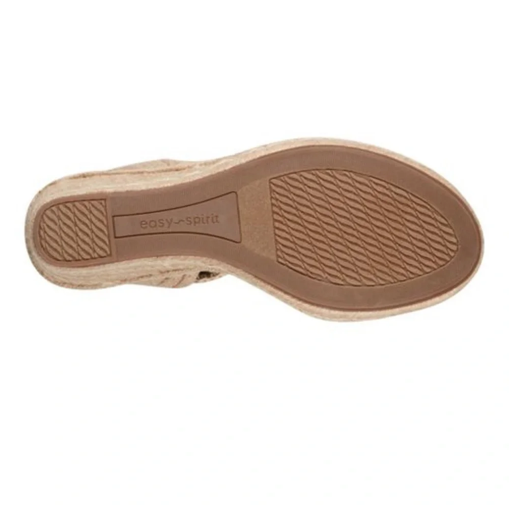 New Easy Spirit Women's Ariella Espadrille 3”Wedge Comfort Sandals Size 10